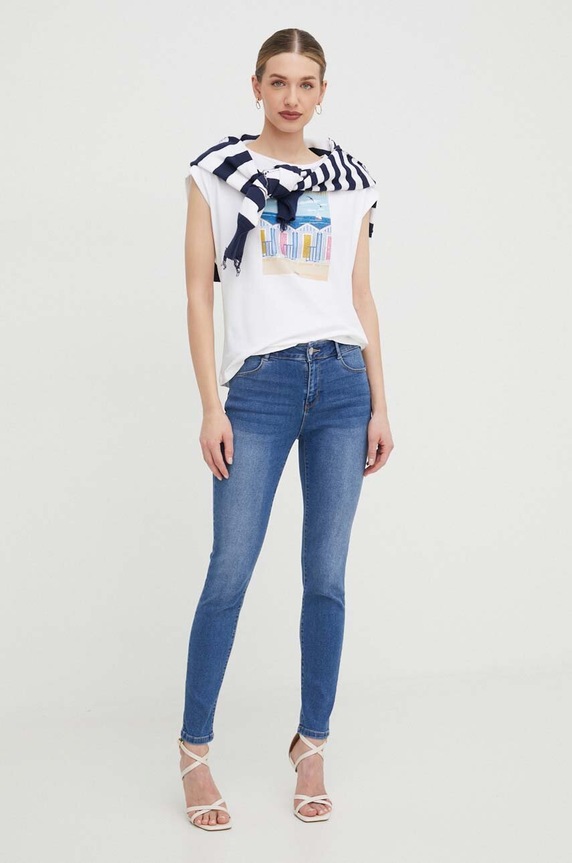 Morgan jeans PARDA.JEAN.STONE blu SS24