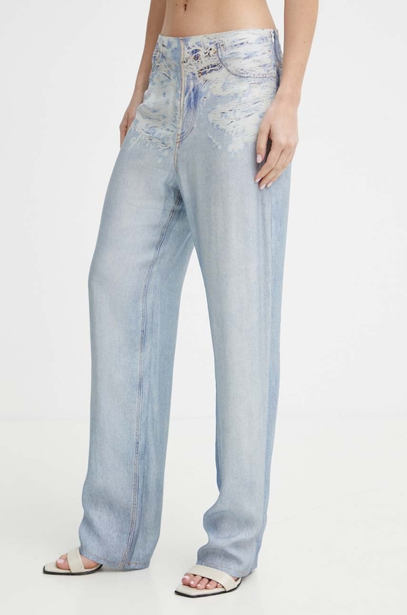 Diesel spodnie P-SARKY A12870.0LJAX niebieski SS24