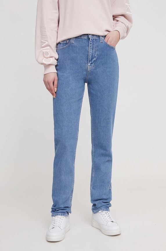 Džíny Calvin Klein Jeans Planet friendly modrá J20J222749