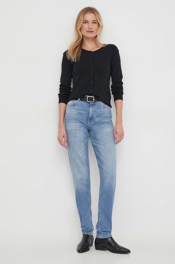Rifle Calvin Klein Jeans Mom Jean J20J222764 modrá SS24