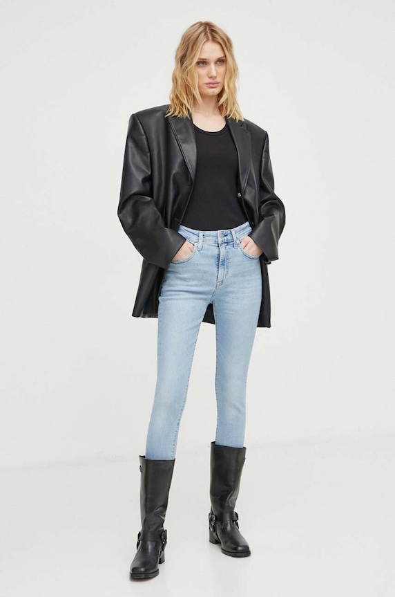 Traperice Levi's 721 HIGH RISE SKINNY visoki plava 18882