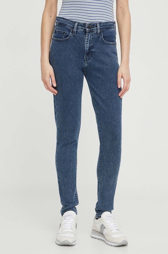 Traperice Levi's 721 HIGH RISE SKINNY 721 HIGH RISE SKINNY visoki plava 18882