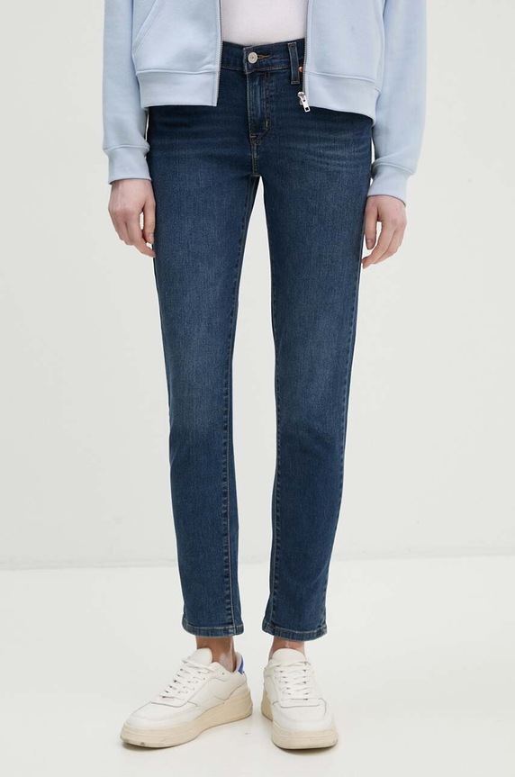 Levi's jeansy MID RISE BOYFRIEND Planet friendly granatowy 19887