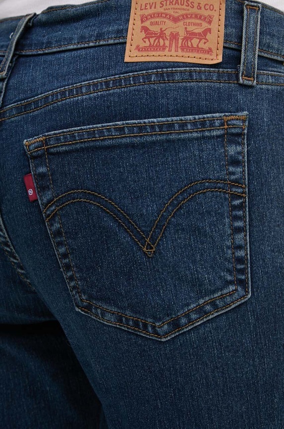 Odzież Levi's jeansy MID RISE BOYFRIEND 19887 granatowy