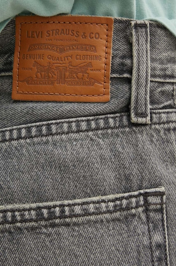 Džíny Levi's BAGGY DAD šedá A3494