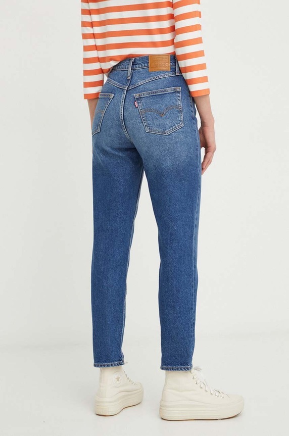 Odzież Levi's jeansy 80S MOM JEAN A3506 granatowy