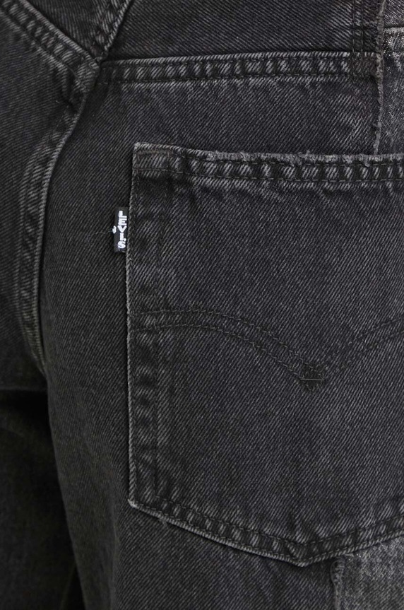 Τζιν παντελόνι Levi's BAGGY CROP μαύρο A7463