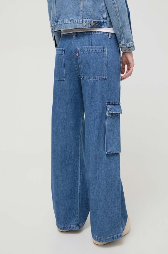 Îmbrăcăminte Levi's jeansi BAGGY CARGO DENIM A8540 albastru