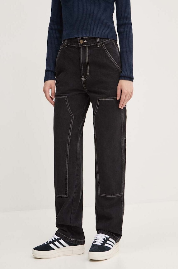 Džíny Dickies MADISON DOUBLE KNEE DENIM W černá DK0A4YGL