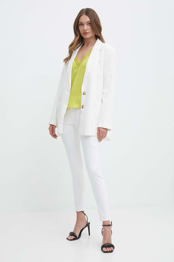 Τζιν παντελόνι Morgan PEMA3 PEMA3 PEMA3.OFF.WHITE λευκό SS24
