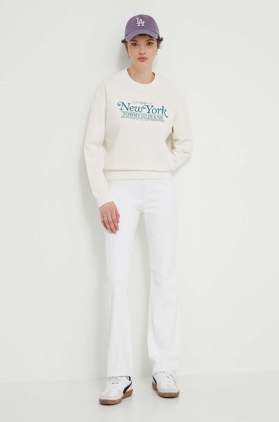 Tommy Jeans jeansy DW0DW17612 biały SS24