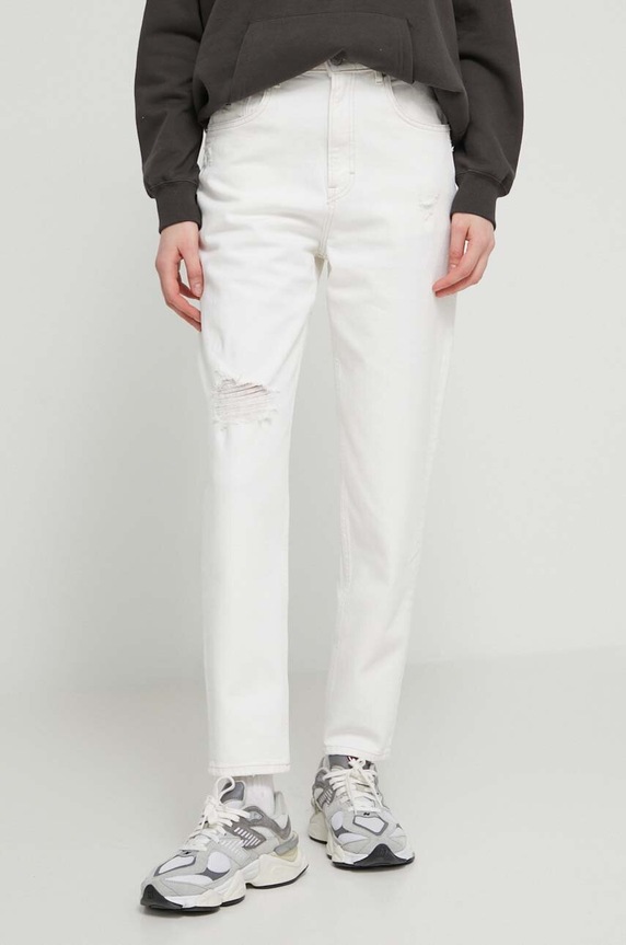 Džíny Tommy Jeans Planet friendly béžová DW0DW17618