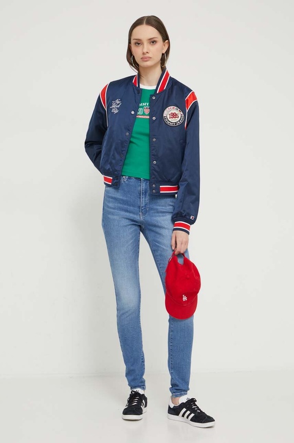 Rifle Tommy Jeans Sylvia DW0DW17591 modrá SS24