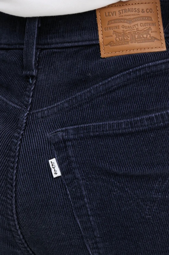 Levi's jeansy RIBCAGE WIDE LEG granatowy A6081