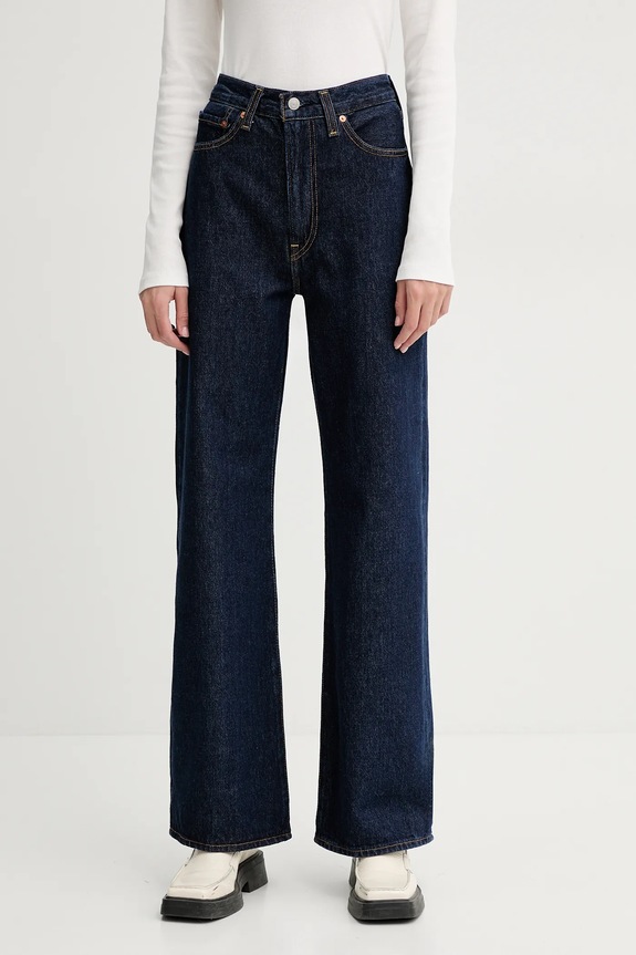 Levi's jeans RIBCAGE WIDE LEG blu navy A6081
