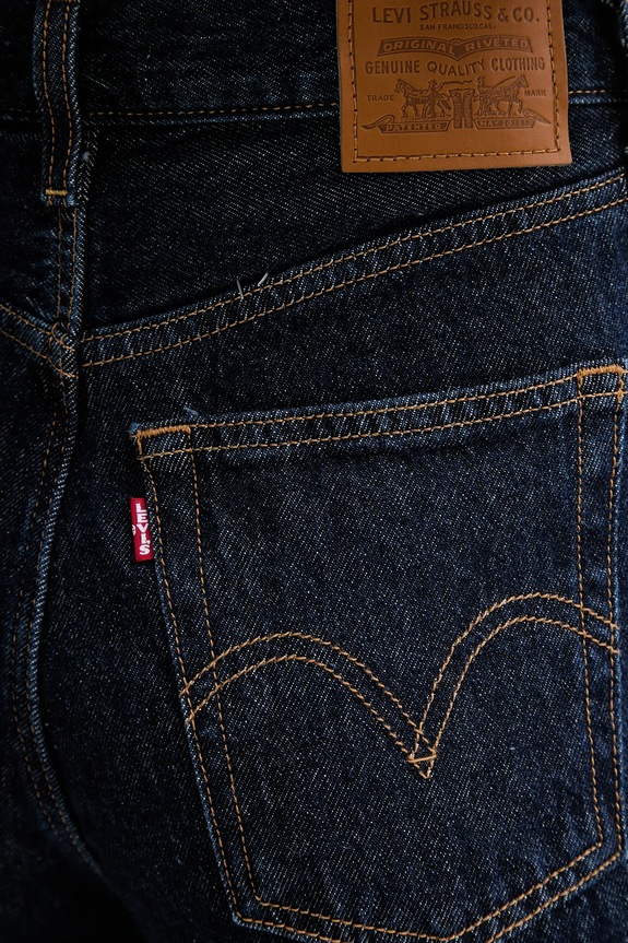Levi's jeans RIBCAGE WIDE LEG blu navy A6081