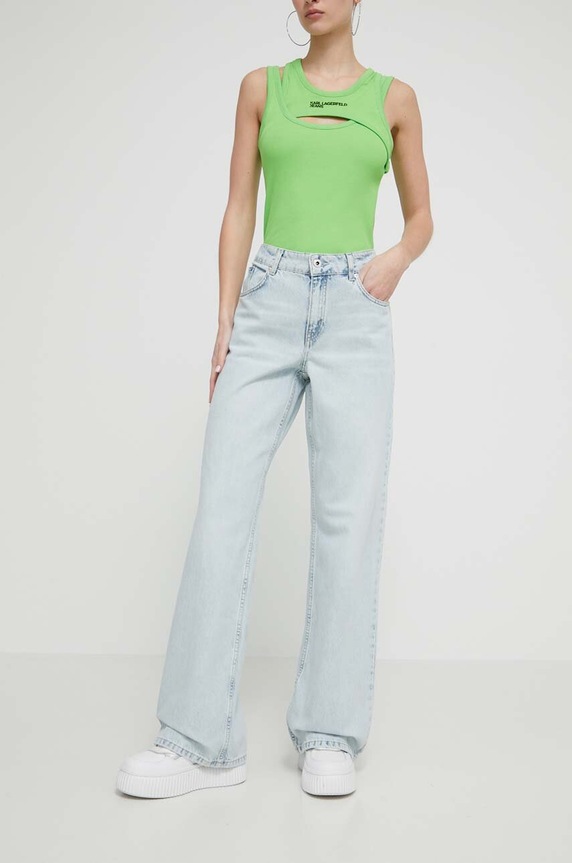 Karl Lagerfeld Jeans jeansy Planet friendly niebieski 241J1114