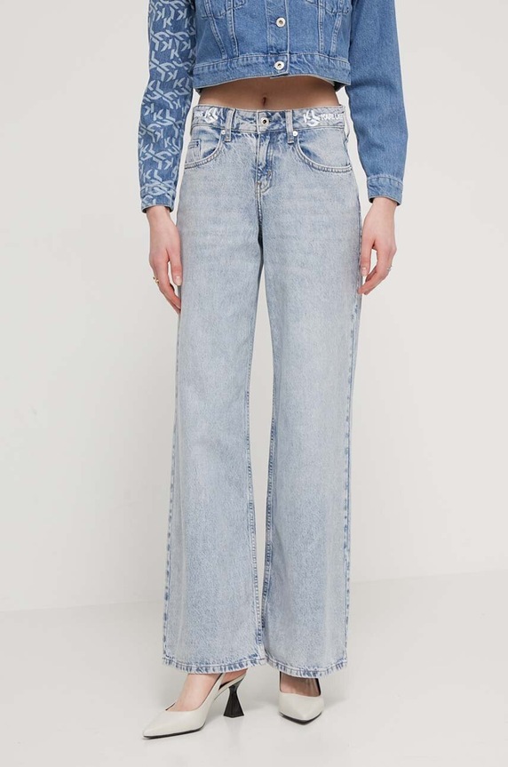 Karl Lagerfeld Jeans jeansy Planet friendly niebieski 241J1117
