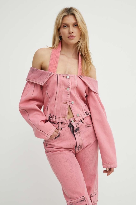 K+LUSHA maglietta jeans rosa KLMEDUSADF130KLW11