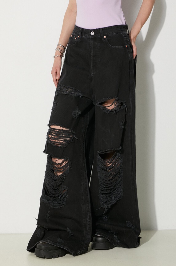 VETEMENTS jeans Destroyed black UE64PA130B
