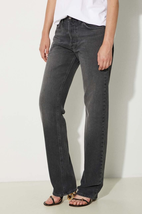 Fiorucci jeansy Faded Black Straight Fit Jeans czarny W01FPDJE075DN01DN05