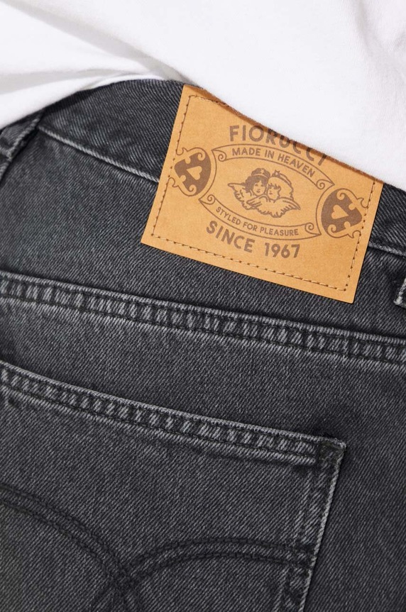 Fiorucci jeansy Faded Black Straight Fit Jeans W01FPDJE075DN01DN05 czarny