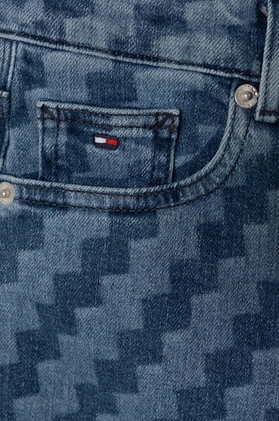 Dziewczynka Tommy Hilfiger jeansy dziecięce KG0KG07740.PPYH niebieski
