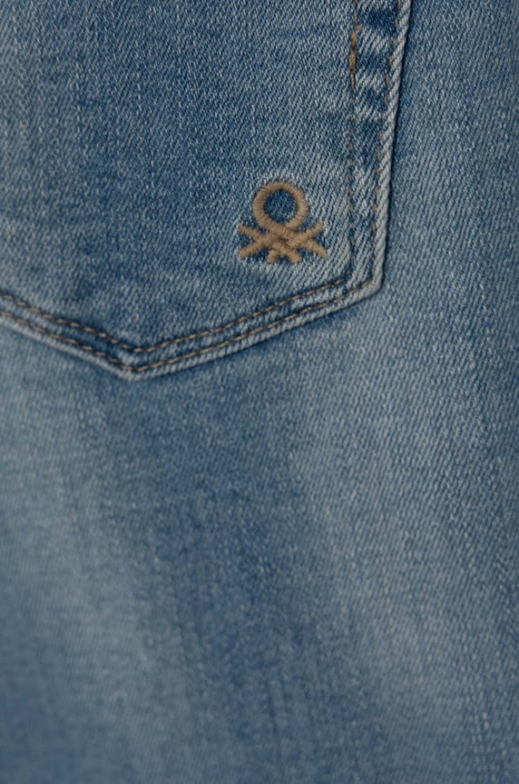 Fete United Colors of Benetton jeans copii 47FWGE01A.P.Seasonal albastru