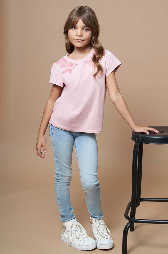 Mayoral jeans copii Planet friendly albastru 554.8D.Junior.PPYH