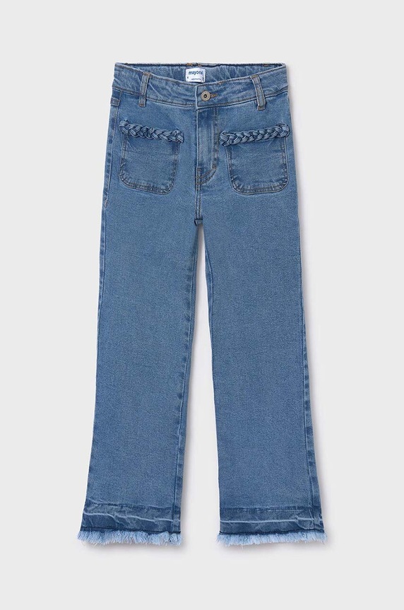 Mayoral jeans copii Planet friendly albastru 6510.8F.Junior.PPYH