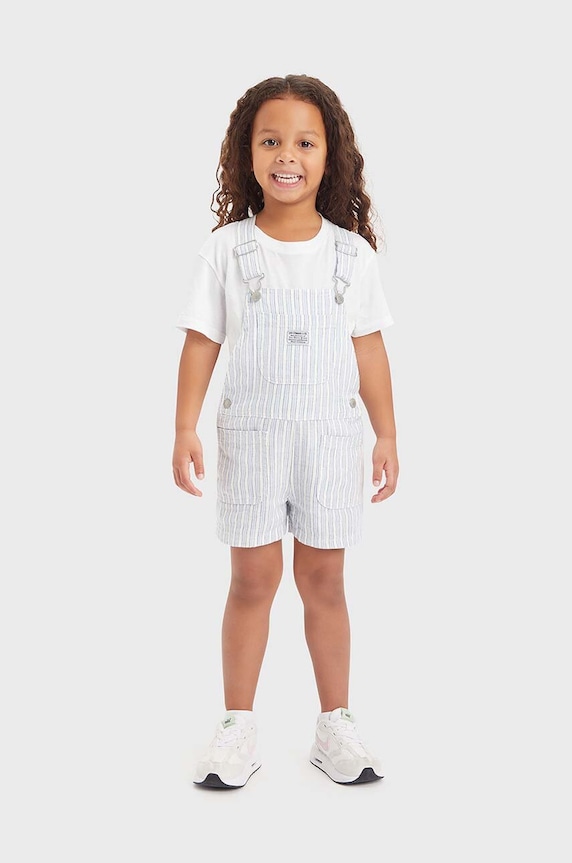 Levi's gyerek kertésznadrág kantáros farmernadrág szürke 3EK082