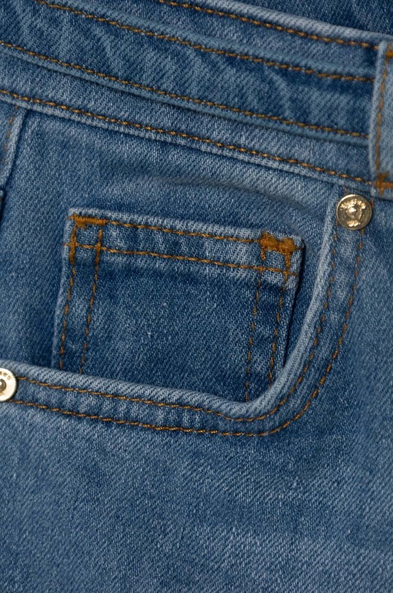 Dziewczynka Pinko Up jeansy dziecięce S4PIJGDP001 niebieski