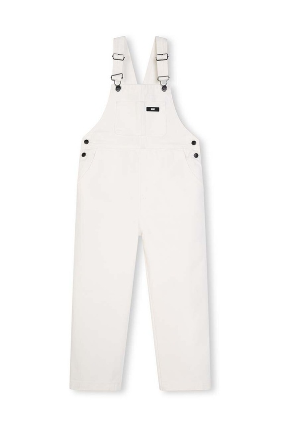 Dkny ogrodniczki jeansowe dziecięce D60063.114.150 biały SS24