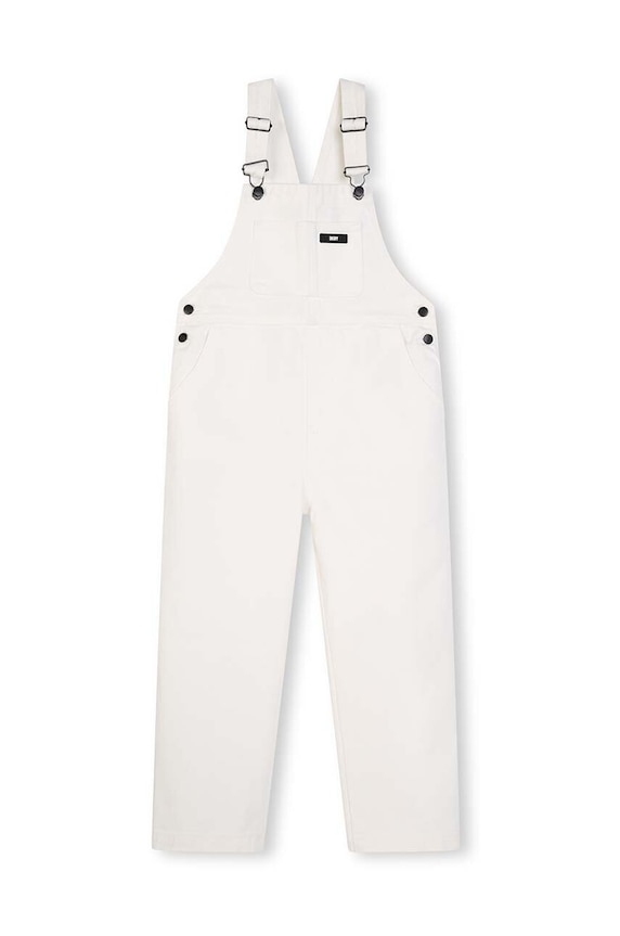 Dkny ogrodniczki jeansowe dziecięce D60063.114.150 biały SS24