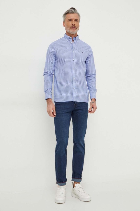 Tommy Hilfiger jeansy MW0MW33947 granatowy SS24