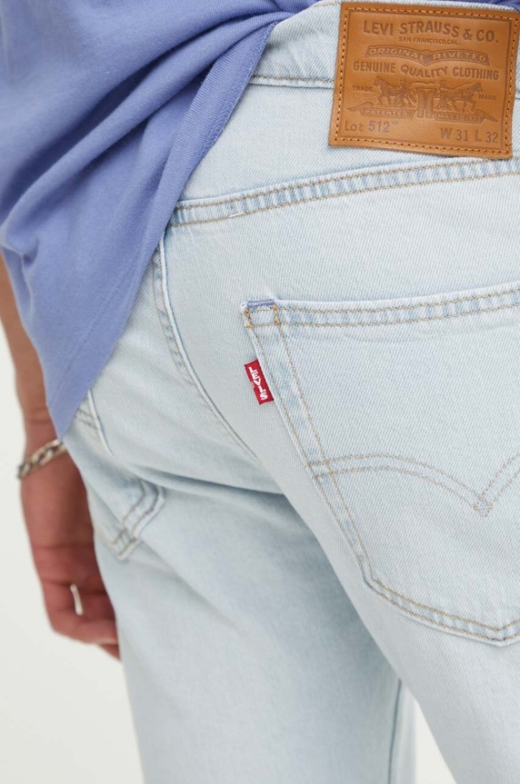 Levi's jeansy 512™ SLIM TAPER niebieski 28833