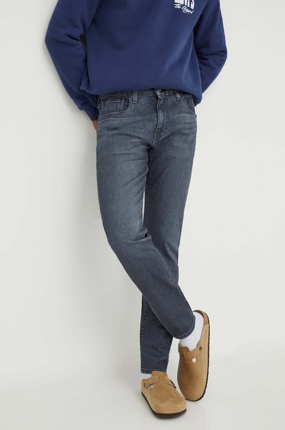 Τζιν παντελόνι Levi's 512 SLIM σκούρο μπλε 28833