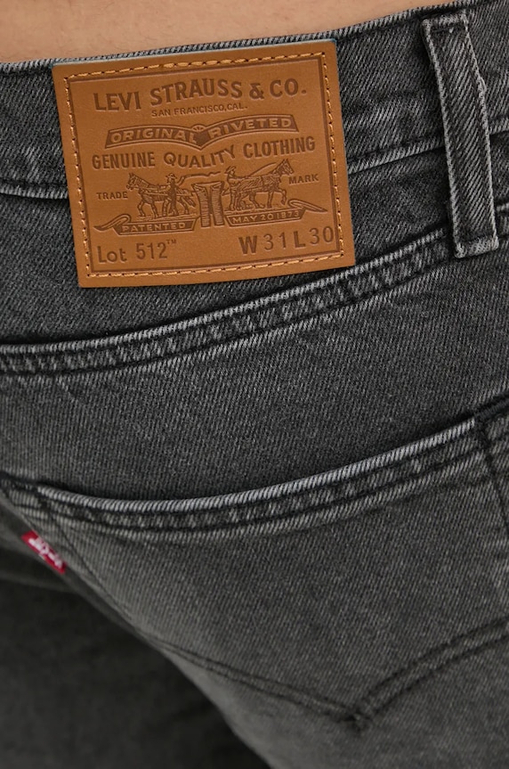 Džíny Levi's 512™ SLIM TAPER šedá 28833