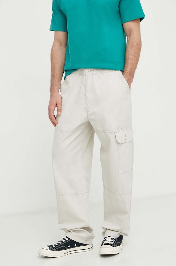 Bavlnené nohavice Levi's PATCH POCKET CARGO bavlna béžová A5754