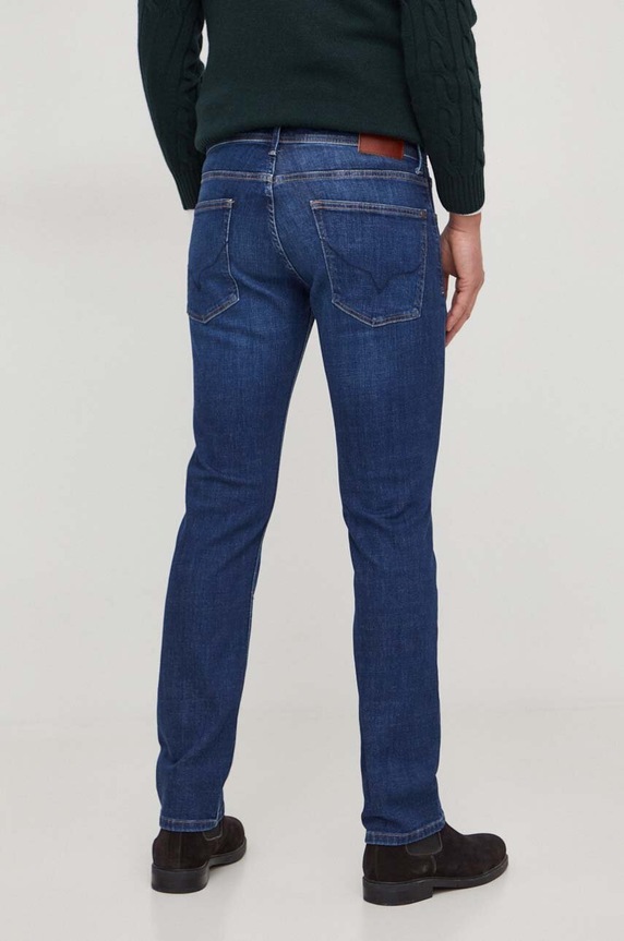 Odzież Pepe Jeans jeansy STRAIGHT JEANS PM207393CT1 granatowy