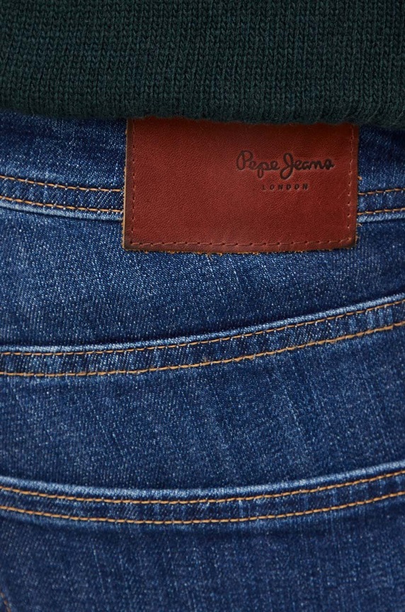 Pepe Jeans jeansy STRAIGHT JEANS granatowy PM207393CT1