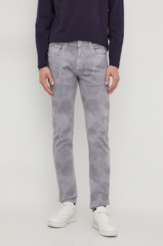 Τζιν παντελόνι Pepe Jeans SLIM JEANS CLOUDED γκρί PM207399