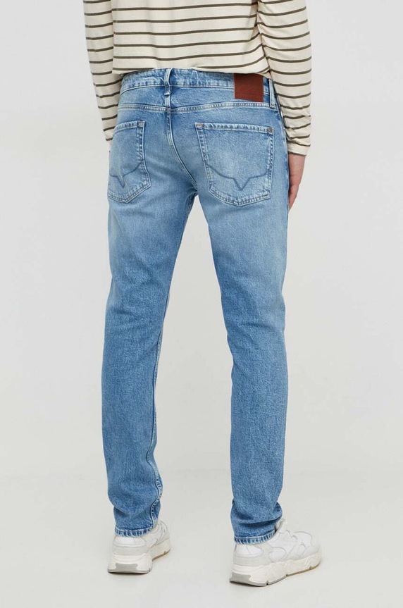 Odzież Pepe Jeans jeansy TAPERED JEANS 90S PM207403 niebieski