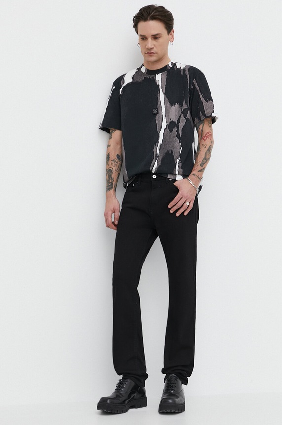 HUGO Blue jeansy 50511483 czarny SS24