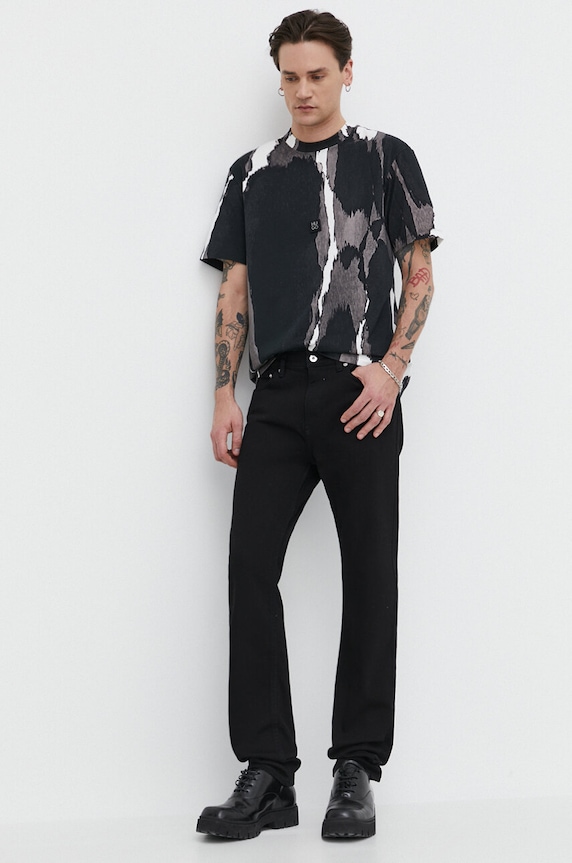 HUGO Blue jeansy 50511483 czarny SS24