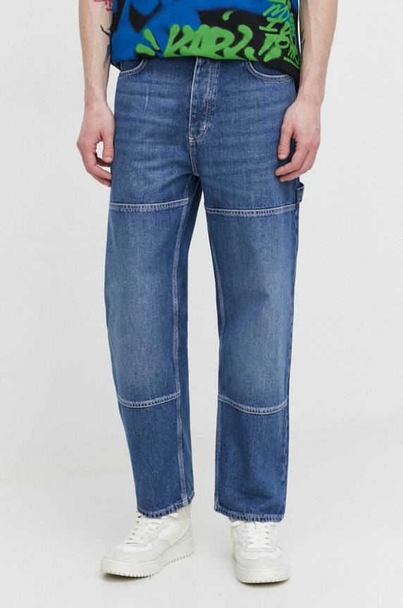 HUGO Blue jeansy niebieski 50517455
