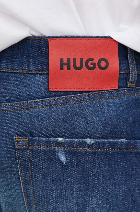HUGO jeansy granatowy 50513940