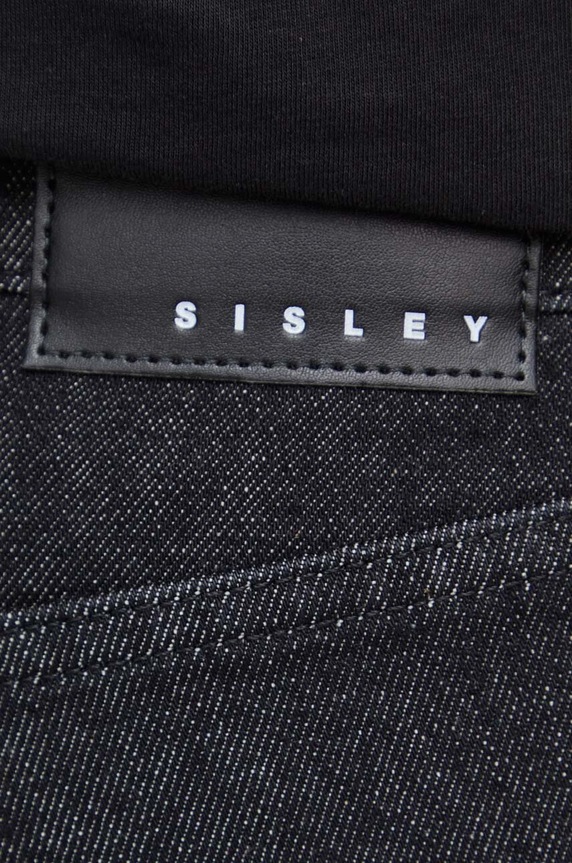 Τζιν παντελόνι Sisley μαύρο 4TLASE01R