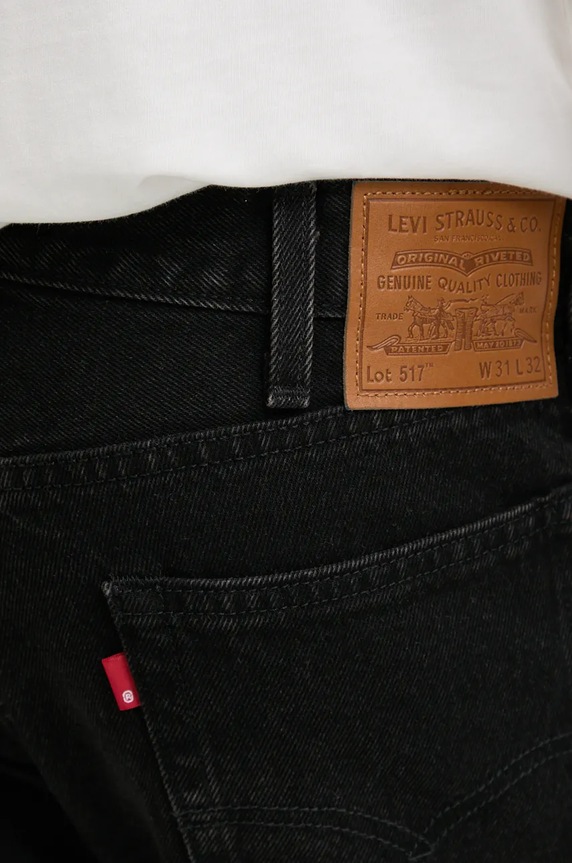 Odzież Levi's jeansy 517 BOOTCUT 00517 czarny