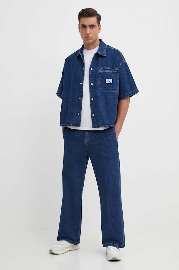 Calvin Klein Jeans jeansy J30J324831 niebieski SS24